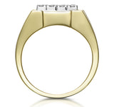 Diamond 0.23ct 9k Yellow Gold Mens Ring