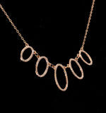 Vivara Collection 0.49ct Diamond And 9k Rose Gold Necklace D3404
