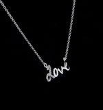 Diamond Stellato Love Necklace 0.04ct In 9k White Gold