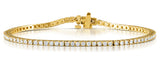 Diamond Tennis Bracelet Chloe 2.00ct H/si Claw Set In 18k Gold