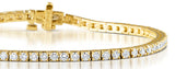 Diamond Tennis Bracelet Chloe 4.00ct H/si Claw Set In 18k Gold