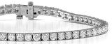 Love All Diamond Tennis Bracelet 18k White Gold Chloe 6.00ct G/vs