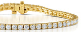 Diamond Tennis Bracelet 18k Gold Chloe 5.00ct G/vs