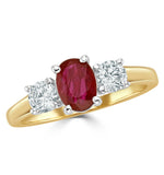 Ruby 1.15ct And Diamond 0.50ct 18k Gold Ring