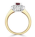 Ruby 1.10ct And Diamond 0.50ct 18k Gold Ring