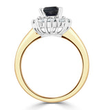 Sapphire 1.15ct And Diamond 0.50ct 18k Gold Ring