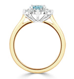 Aquamarine 1.10ct And Diamond 0.50ct 18k Gold Ring