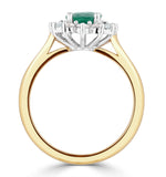 Emerald 1.15ct And Diamond 0.50ct 18k Gold Ring