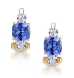 2.20ct Tanzanite Asteria Collection Diamond Earrings In 18k Gold