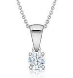 Chloe Platinum Diamond Solitaire Necklace 0.25ct G/vs