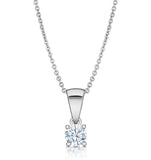 Chloe Platinum Lab Diamond Solitaire Necklace 0.25ct G/si
