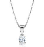 Chloe Platinum Lab Diamond Solitaire Necklace 0.33ct G/si