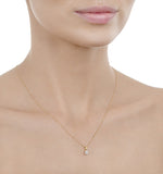 Chloe 18k Gold Diamond Solitaire Necklace 0.25ct