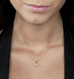 Chloe 18k Gold Diamond Solitaire Necklace 0.33ct