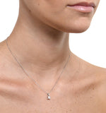Olivia 18k White Gold Diamond Pendant Necklace 0.50ct G/vs
