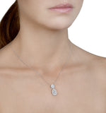 1ct Diamond And 18k White Gold Galileo Pendant Fs26