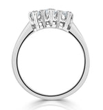 Emily 18k White Gold 3 Stone Diamond Ring 0.33ct
