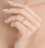 Grace 18k White Gold 5 Stone Diamond Eternity Ring 0.33ct