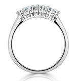 Grace 18k White Gold 5 Stone Diamond Eternity Ring 0.33ct