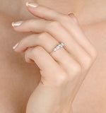 Grace 18k White Gold 5 Stone Diamond Eternity Ring 0.75ct Pk