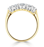 Grace 18k Gold 5 Stone Diamond Eternity Ring 0.75ct