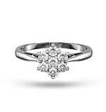 0.25ct H/si Diamond And Platinum Ring - Ft20-47jus