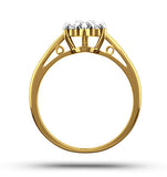 Millie 18k Gold Diamond Cluster Ring 1.00ct H/si -  Ft20-322jua