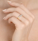 Chloe 18k Gold 7 Stone Diamond Eternity Ring 0.30ct G/vs