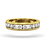 Rae 18k Gold Diamond Half Band Eternity Ring 1.00ct G/vs