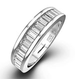 18k White Gold Baguette Diamond Eternity Ring 0.75ct H/si - Ft34-97juy