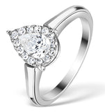 1ct Diamond And 18k White Gold Galileo Ring Ft69