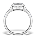 Halo Engagement Ring Galileo 0.80ct Of Diamonds In 18k Gold - Ft61