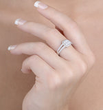 Halo Engagement Ring Galileo 0.90ct Of Diamonds In 18k Gold - Ft73