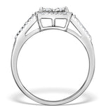 Halo Engagement Ring Galileo 0.50ct Of Diamonds In 18k Gold - Ft75