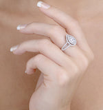 Halo Engagement Ring Galileo With 1ct Of Diamonds In 18kw Gold - Ft77