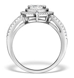 Halo Engagement Ring Galileo With 1ct Of Diamonds In 18kw Gold - Ft77