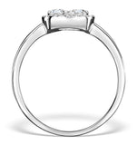 0.70ct Diamond Engagement And 18k White Gold Galileo Ring Ft79