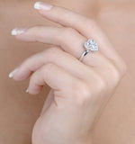 1.20ct Diamond And 18k White Gold Galileo Ring Ft70