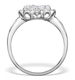 1.20ct Diamond And 18k White Gold Galileo Ring Ft70