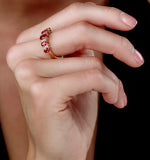1.85ct Ruby And Diamond Eternity Ring In 18k Gold - Asteria Collection