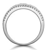 1ct Ruby And Diamond Eternity Ring 18k White Gold - Asteria Collection