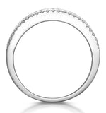 1ct Sapphire And Diamond Eternity Ring 18kw Gold - Asteria Collection