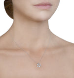 0.20ct Diamond And 9k White Gold Star Of David Pendant -  G4046