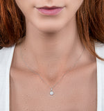 Stellato Collection Diamond Pendant Necklace In 9k White Gold - G4094