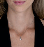 Diamond Duo Stars Stellato Necklace In 9k White Gold
