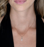 Diamond Dangling Stars Stellato Necklace In 9k Gold