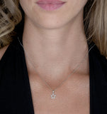 Stellato Diamond Star Necklace In 9k White Gold