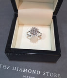 Diamond 0.10ct 9k White Gold Cluster Ring - E5887
