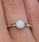Stellato Collection Diamond Ring 0.03ct In 9k White Gold - E5996