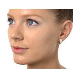 Huggy Earrings 0.33ct Diamond 9k Yellow Gold